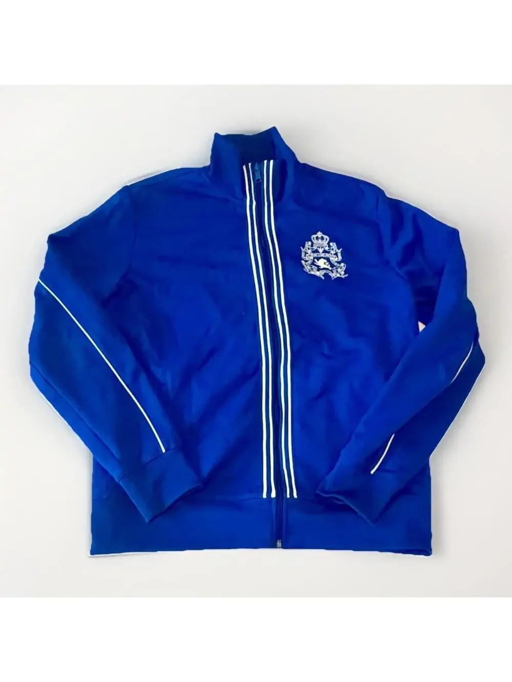 Express Warm‎ Up Jacket Track Jacket Zip Up Royal Blue Mens Large Crest